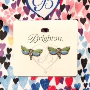Brighton Jewelry - Brighton green and blue dragonfly earrings. Brighton Jewelry - Brighton green and blue dragonfly earrings.